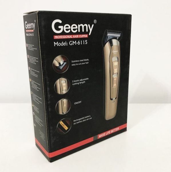Акумуляторна машинка для стрижки Gemei GM 6115 з 3 насадками GM 6115 фото