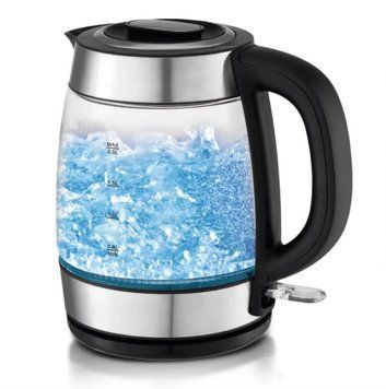 Електричний чайник Domotec MS 7946 | 1.7 л, LED-підсвітка, скляний корпус, 2200 Вт MS 7946 фото