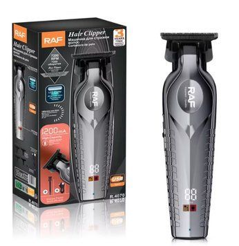 Машинка для стрижки волосся акумуляторна RAF R.4070 із USB-зарядкою, індикатором заряду та 4 насадками (1, 3, 5, 7 мм) 5 Вт R 4070 фото