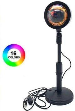 Світлодіодна настільна лампа Sunset Lamp проектор золотого заходу сонця Sunset Lamp фото