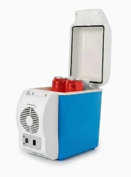 Портативний автомобільний холодильник 7.5 л Cooling&Warming Refrigerators 3983 від прикурювача DC 12V/24V 17х32х30см 3983A фото