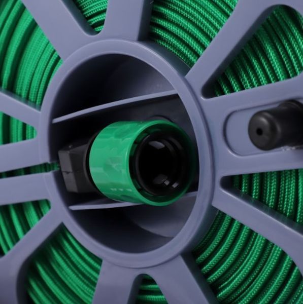 Садовий шланг для поливу Garden Hose 4120 15 м на котушці з пістолетом розпилювачем на 7 режимів 4120A фото