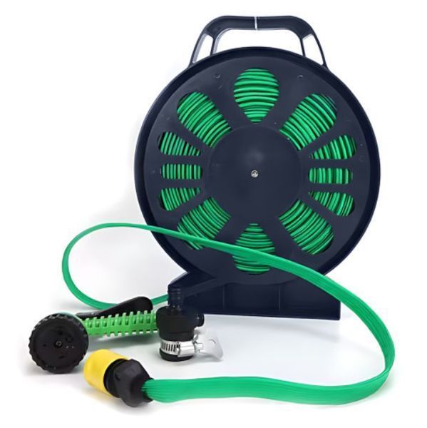 Садовий шланг для поливу Garden Hose 4120 15 м на котушці з пістолетом розпилювачем на 7 режимів 4120A фото