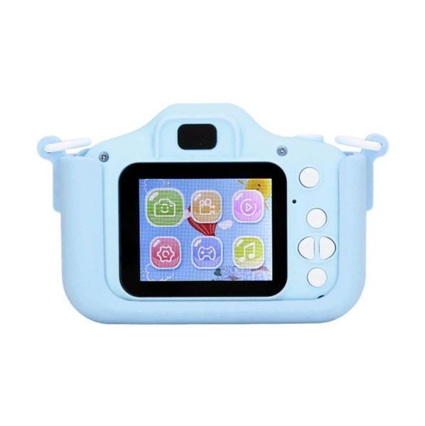 Дитячий цифровий фотоапарат з екраном 2" Children Fun Camera 3617 дитяча акумуляторна камера для фото і відео з вбудованими іграми і підтримкою MicroSD Блакитний 3617A фото