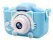 Дитячий цифровий фотоапарат з екраном 2" Children Fun Camera 3617 дитяча акумуляторна камера для фото і відео з вбудованими іграми і підтримкою MicroSD Блакитний 3617A фото 2