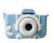 Дитячий цифровий фотоапарат з екраном 2" Children Fun Camera 3617 дитяча акумуляторна камера для фото і відео з вбудованими іграми і підтримкою MicroSD Блакитний 3617A фото 1