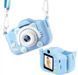 Дитячий цифровий фотоапарат з екраном 2" Children Fun Camera 3617 дитяча акумуляторна камера для фото і відео з вбудованими іграми і підтримкою MicroSD Блакитний 3617A фото 3