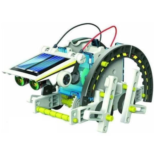 Конструктор робот на сонячній батареї Solar Robot 14 в 1 вбудований акумулятор + сонячна панель Robot 214 фото