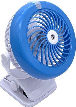 Портативний вентилятор кондиціонер 3в1 Cool Mist FAN із резервуаром для води зволожувачем та прищіпкою 733A фото