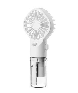 Портативний ручний акумулятурний міні вентилятор Mini Fan XSFS-598 з розпилювачем води білий 3290 White фото