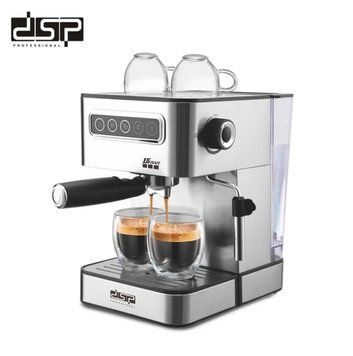 Кофемашина рожковая полуавтоматическая кофеварка Espresso с капучинатором DSP KA-3092 1450W KA 3092 фото